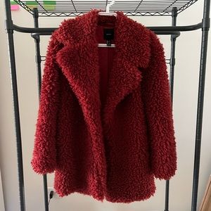 Forever 21 Red Teddy Jacket